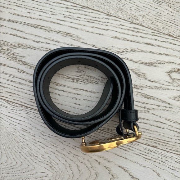 GUCCI Wide leather belt with Double G buckle - Picture 9 of 10